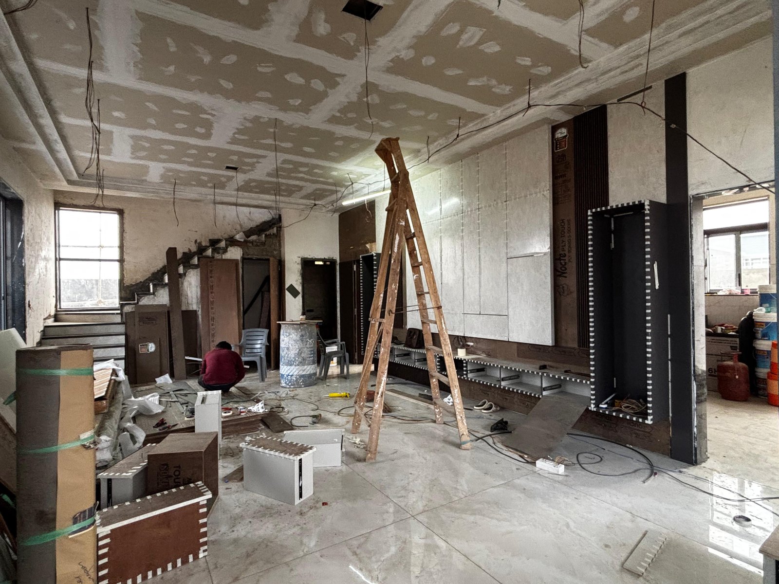Interior before finishing